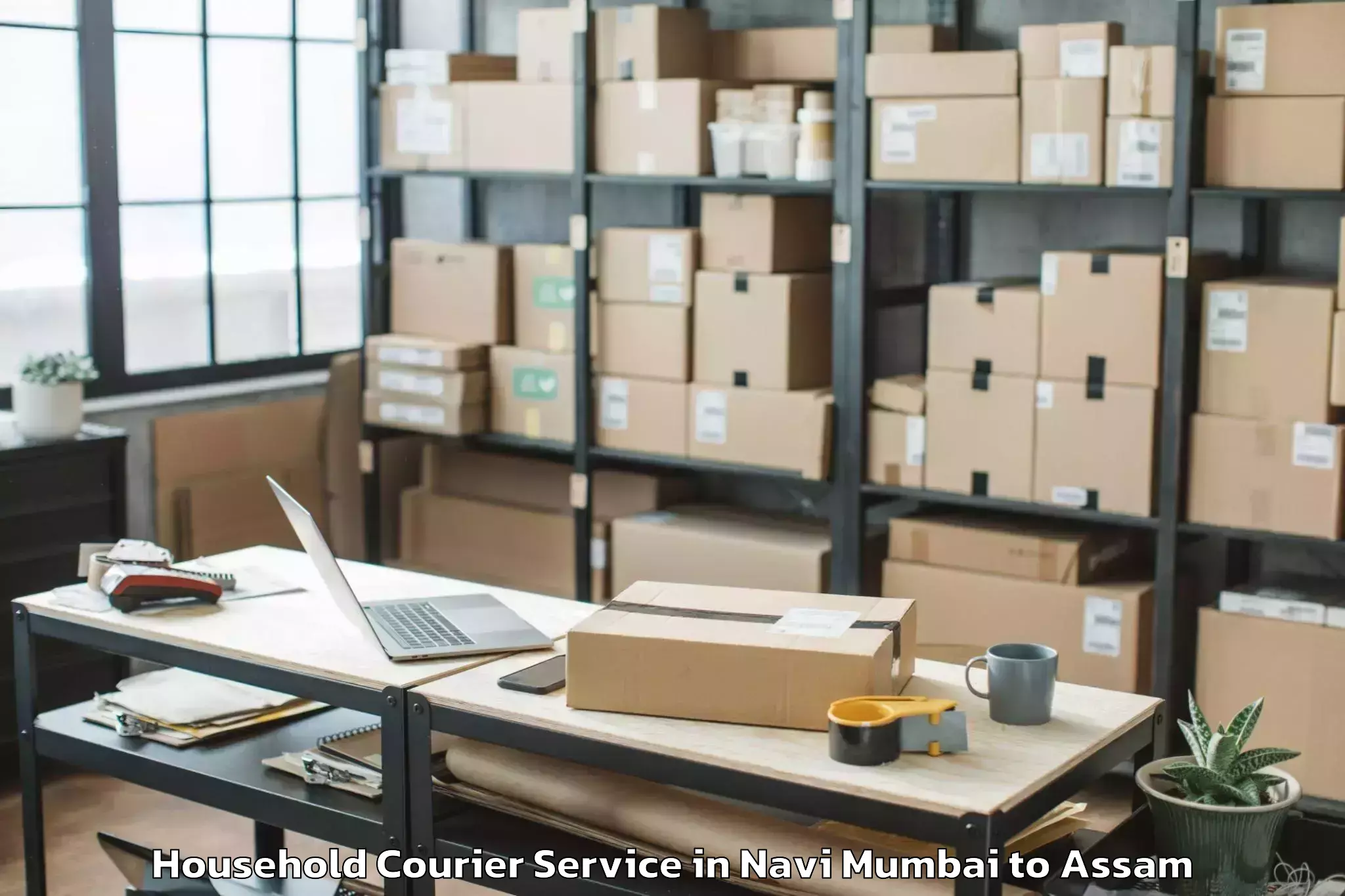 Leading Navi Mumbai to Bengtol Household Courier Provider